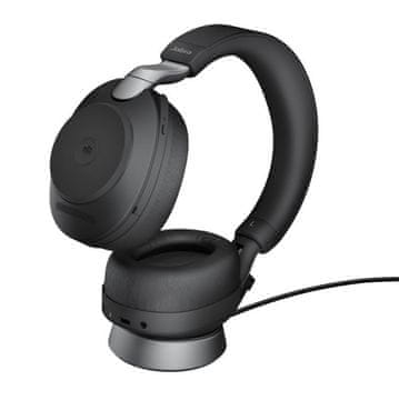 Jabra Jabra Evolve2 85 MS Stereo slušalice sa postoljem Link380c, crne