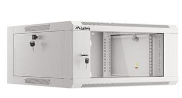 Lanberg Lanberg 19" Rack ormar, zidni, 4U, 600 mm dubine, sivi