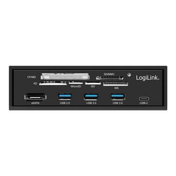 LogiLink LogiLink UA0341 multifunkcijski panel 5,25' s čitačem kartica, SATA