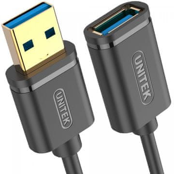slomart Unitek Y-C4030GBK USB 3.1 Gen 1 produžni kabel 3M, crni
