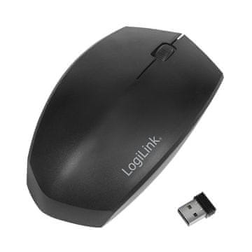 LogiLink LogiLink ergonomska bežična miša, 2.4GHz, 1200dpi