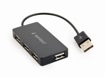 Gembird Gembird UHB-U2P4-04 USB 2.0 hub, 4-portni, crni