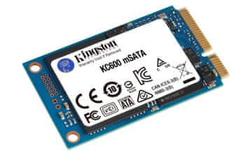slomart Kingston KC600 SSD 256GB mSATA, SATA III, 550/500 MB/s