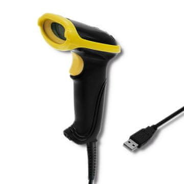 Qoltec Qoltec 50867 laserski čitač kodova 1D/2D, crni