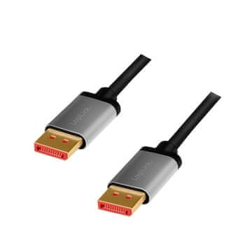 LogiLink DisplayPort kabel DP/M do DP/M 2m, 8K/60 Hz, aluminijski