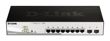 D-LINK D-Link DGS-1210-10P mrežni prekidač, 8xGE PoE, 2xSFP, Smart Managed