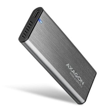 AXAGON AXAGON EEM2-SG2 vanjsko M.2 NVMe/SATA SSD kućište, USB-C 3.2 Gen 2, aluminijsko, bez vijaka