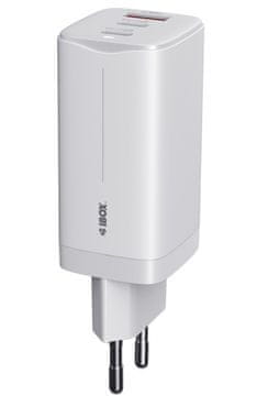iBOX iBox ILUC65 GaN 65W USB-C mrežni punjač, bijeli