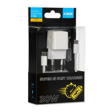 slomart i-BOX C-38 PD30W USB-C mrežni punjač 30W bijeli