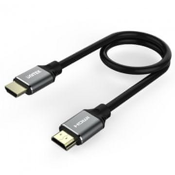 HDMI UNITEK 8K HDMI 2.1 kabel M/M, 3m, 120Hz, UHD, sivi/crni