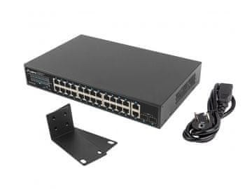 Lanberg Lanberg RSGE-24P-2GE-2S-250 mrežni prekidač 24xGB PoE+, 2xGB, 2xSFP