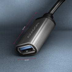 AXAGON AXAGON RUCM-AFAC Kabel adapter USB-C (M) -> USB-A (Ž) 0.2m, 3A, ALU