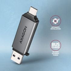 AXAGON AXAGON CRE-DAC vanjski čitač kartica USB 3.2 Gen 1 Type-C + Type-A