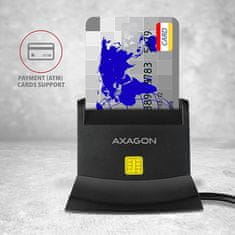 AXAGON AXAGON CRE-SM2 čitač kartica ID/SD/microSD/SIM, USB