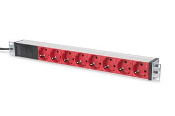 Digitus Digitus DN-95101 PDU 19" Rack napojna letva, 8x Schuko, 2m, aluminij