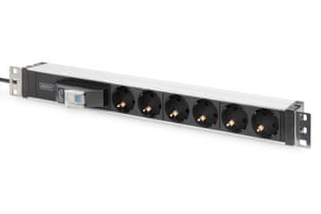 Digitus Digitus DN-190001 PDU napojna letva 19" Rack, 6x Schuko, 1.8m, 16A