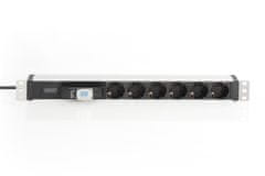 Digitus Digitus DN-190001 PDU napojna letva 19" Rack, 6x Schuko, 1.8m, 16A