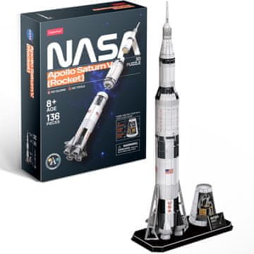 CubicFun Cubic Fun Apollo Saturn Rocket 3D puzzle, 110 komada