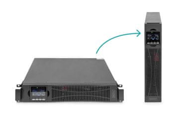 slomart Digitus DA-75003 UPS Online Rack 19" 1000VA/1000W, LCD, 8xC13