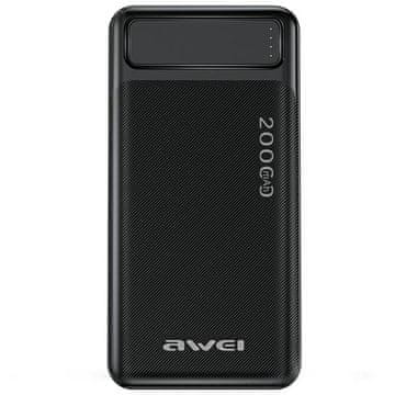 Awei AWEI P6K Powerbank 20000mAh, 2x USB-A, brzo punjenje