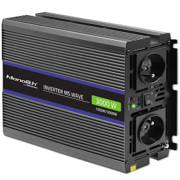 Qoltec Qoltec Monolith 3000 MS Wave pretvarač napona 12V u 230V, 1500W