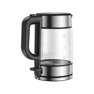 Xiaomi Xiaomi Electric Glass Kettle kuhalo za vodu, 1.7L, crna/transparentna/srebrna