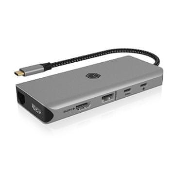 IcyBox ICY BOX IB-DK4061-CPD 12u1 docking station, 2xHDMI, PD 100W