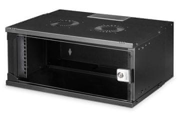 Digitus Digitus SOHO Pro mrežni ormar zidni 19" 4U, staklena vrata, crna