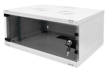 Digitus DIGITUS DN-40011 mrežni ormar 19" 4U, 241x540x400mm, staklena vrata, siva