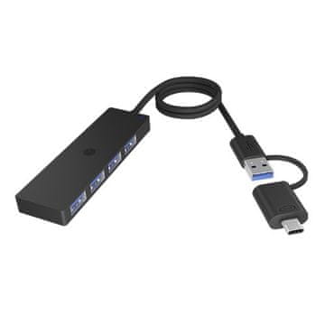 IcyBox IcyBox IB-HUB1424-C3 USB hub s 4-portnim USB-A, priključak Tip-C/A