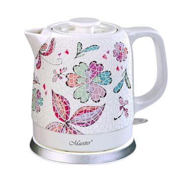 slomart Maestro MR-068-FLOWERS keramični kuhalo za vodu 1.5l 1500W