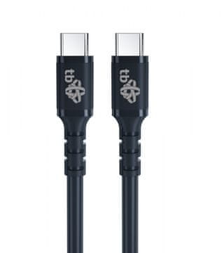 slomart TB Kabel USB-C na USB-C 50cm, silikonski, crni