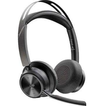 Poly Poly Voyager Focus 2 MS Bluetooth slušalice s mikrofonom, USB-C + adapter