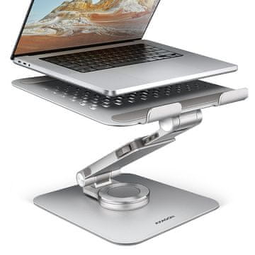 AXAGON AXAGON STND-LR stalak za prijenosno računalo 10-17.3", aluminij, okretanje 360°, sivi