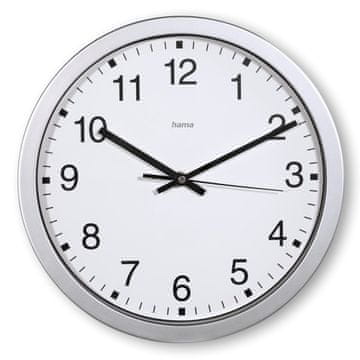 Hama Hama Mallorca zidni sat 30cm, srebrni