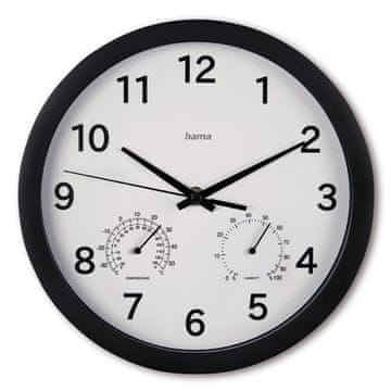 Hama Hama Malta zidni sat 25cm, crna