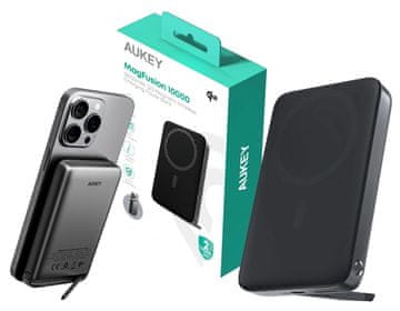 Aukey AUKEY PB-MS06 Qi2 MagSafe PowerBank 10000mAh, 30W PD