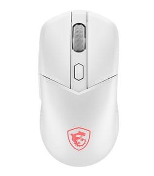 MSI MSI Versa 300 bežični miš, 8000 DPI, USB-C, bijela