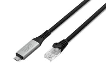Digitus Digitus DA-70837 adapter USB-C na RJ45 Gigabit Ethernet, Cat. 6A, 2m