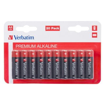 Verbatim Verbatim 49877 AA LR06 baterije, 1.5V, komplet 20 komada
