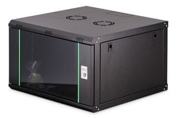 Digitus Digitus DN-40016 mrežni ormar 19" 7U 600x600mm, staklena vrata, crna