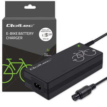 Qoltec Qoltec punjač za e-bicikl 36V/42V 2A, GX12-3Pin + kabel za napajanje