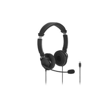 Kensington Kensington EQ CLASSIC slušalice s mikrofonom, USB-C, crna