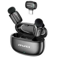 Awei AWEI MK5 Duo Ai-Voice crni klopni mikrofon