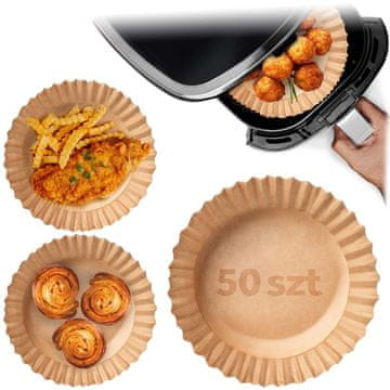 Northix Berdsen papir za pečenje za fritezu 20 cm - 50 kom