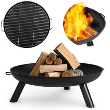 Northix Vrtni kamin Berdsen BD-881 s rešetkom od 60 cm