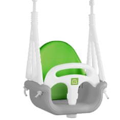 Northix Ricokids Elephant 3u1 ljuljačka s kantom, siva i zelena