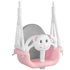 Northix Ricokids 3u1 ljuljačka s medvjedićem, roza