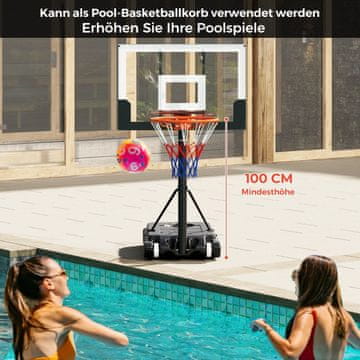 Northix Podesivi vanjski košarkaški koš, raspon visine 100-212 cm