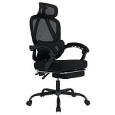 Northix Ergonomska uredska stolica s osloncem za noge i podesivim naslonom